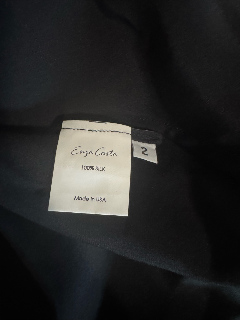 Enza Costa Silk Black Maxi Skirt - Picture 6 of 6